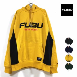 FUBU フブ Raglan Hooddie パーカー 長袖 FAU-22703 メンズ 送料無料 ロゴ刺繍 ラグラン フーディー ビッグシルエット スウェット トレー