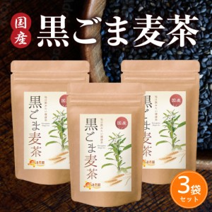 【公式】温活農園 胡麻麦茶 国産 黒ごま麦茶 5g×50包 (お得な3袋セット) 黒胡麻麦茶 ティーバッグ ノンカフェイン 黒ごま ごま麦茶 むぎ