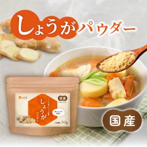 【公式】温活農園 しょうがパウダー 50g しょうが 粉末  国産 生姜粉末 ショウガ ショウガオール 温活農園