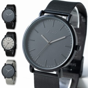 腕時計 レディース メッシュベルト ビッグダイヤル ウォッチ かわいい おしゃれ ブランド 見やすい モノトーン 20代 30代 40代 日本製ム