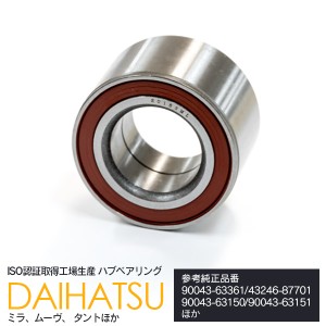 ダイハツ タント L350S L360S H15.11〜H19.12 ハブベアリング フロント 純正参考品番： 90043-63361 43246-87701 90043-63150 90043-6315