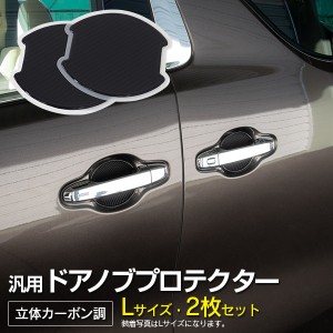 トヨタ マークX H21.10〜 GRX12#系 120系 ドアノブ 傷防止 プロテクター 【Lサイズ】  2枚セット