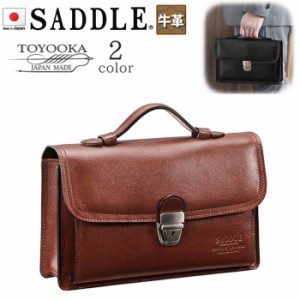 セカンドバッグ 本革 レザー メンズ 日本製 A5 クラッチ ポーチ フォーマルバッグ ブランド SADDLE #25886 カード スマホ収納 牛革 旅行 