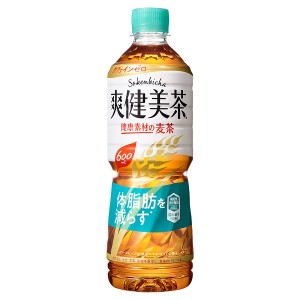 爽健美茶 健康素材の麦茶 600ml PET 24本 (全国一律送料無料) コカコーラ コカ・コーラ 機能性表示食品 お茶 麦茶 飲料 ローズヒップ テ