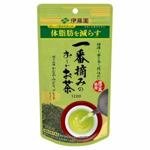 伊藤園 一番摘みのお〜いお茶 1200 かなやみどりブレンド 100g 【機能性表示食品】 (メール便送料無料) おーいお茶 緑茶 ガレート型カテ