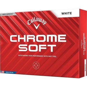 CHROME SOFT(クロムソフト) ボール 2024年モデル ホワイト ダース 1ダース(12個入り) キャロウェイ【あす着】