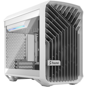 【9/23ポイントUP】Fractal Design FD-C-TOR1N-03 ホワイト Torrent Nano White TG Clear Tint [ミニタワー型PCケース (Mini-ITX対応)]