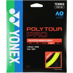 YONEX 硬式テニス用 ガット ポリツアープロ130 フラッシュイエロー PTGP130 557 ヨネックス