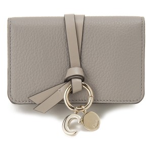 クロエ カードケース グレー CHC21WP015 F57 053 ALPHABET CARD HOLDER CASHMERE GREY Chloe 【並行輸入品】