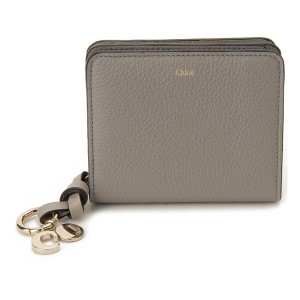 クロエ 二つ折り財布 グレー CHC22WP765 F57 053 ALPHABET COMPACT WALLET CASHMERE GREY Chloe 【並行輸入品】