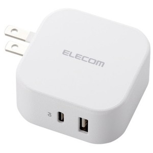 MPA-ACCP20WH ELECOM [USB コンセント PD 充電器 20W スマホ タブレット USB-C ×1ポート USB-A×1ポート 高速 ホワイト]