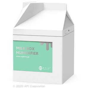 MILKBOX HUMIDIFIER WHITE ME01-MB-WH ホワイト [超音波式卓上加湿器]