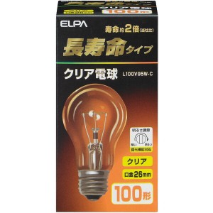 L100V95W-C 朝日電器 [長寿命クリア (白熱電球)]