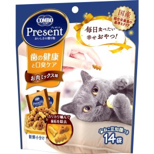 日本ペットフード コンボプレゼント おやつ 歯の健康と口臭ケア お肉ミックス味 42g【あす着】