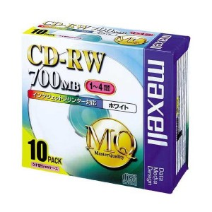 maxell CDRW80PW.S1P10S MQシリーズ [データ用CD-RW(700MB・4倍速・10枚入)]