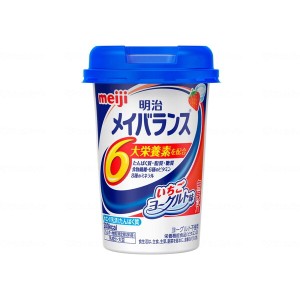 メイバランスMiniカップ ボール 12個 いちごヨーグルト味 明治 1415054 メーカー直送