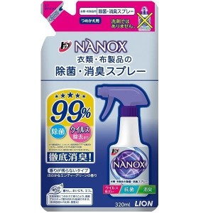 トップ NANOX ナノックス 除菌・消臭スプレー つめかえ用 320ml ライオン