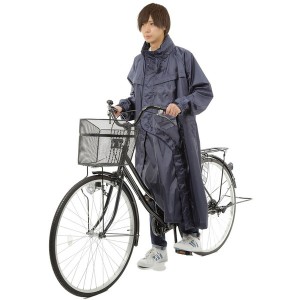 OUTDOOR PRODUCTS レインウェア 防水サイクルベンチコート ネイビー 04000466 78 L