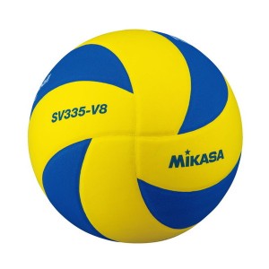 SV335-V8 スノーバレーボール 国際公認球 イエロー/ブルー MIKASA