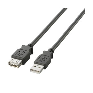 ELECOM U2C-E30BK ブラック [USB2.0延長ケーブル A-A延長タイプ ノーマル3m]