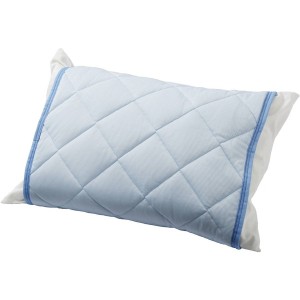 西川 VM71024515800 快適多機能枕パッド 表地接触冷感生地 ブルー 抗菌防臭&消臭 2枚セット 