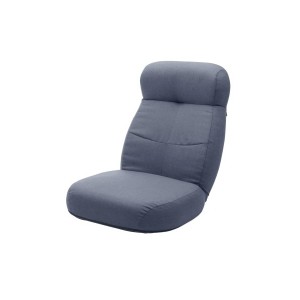 贅沢ワイド座椅子 ダリアンネイビー 日本製 リクライニング 座面ポケットコイル 一人掛け A974p-626DBL CELLUTANE メーカー直送