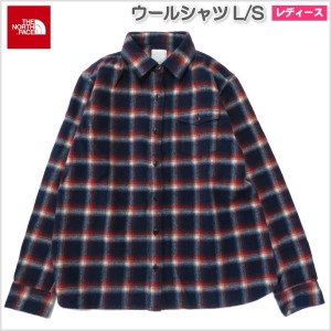 送料無料 ザノースフェイス / ウールシャツ レディース THE NORTH FACE ・ ロング 長袖 トレッキング アウトドア