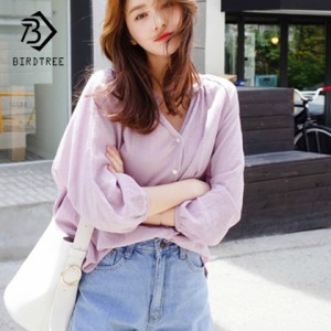 お得! ファッション 春 Blouses 女性 Tops 韓国 Style 女性 Long スリーブs 着物 Sオイルdの通販はau PAY