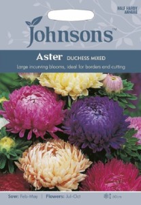 【種子】Johnsons Seeds Aster DUCHESS MIXED アスター ダッチェス・ミックス ジョンソンズシード