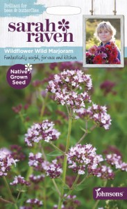 【種子】 Johnsons Seeds Sarah Raven Brilliant for Bees & Butterflies Wildflower Wild Marjoram ワイルド・マジョラム