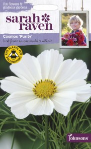 【種子】Johnsons Seeds Sarah Raven Cut flowers & gorgeous gardens Cosmos Purityコスモス・ピュリティ ジョンソンズシード