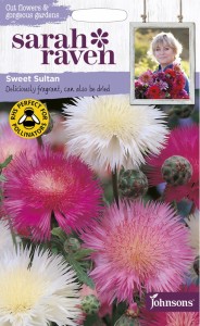 【種子】Johnsons Seeds Sarah Raven Cut flowers & gorgeous gardens Sweet Sultan サラ・レイブン カットフラワーズ スイート・サルタ