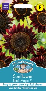 【種子】Mr.Fothergills Seeds Sunflower Black Magic F1 サンフラワー ブラック・マジック・F1 ミスター・フォザーギルズシード