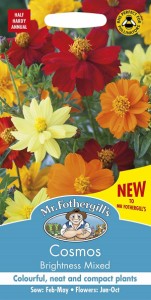 【種子】Mr.Fothergills Seeds Cosmos Brightness Mixed コスモス ブライトネス・ミックス ミスター・フォザーギルズシード