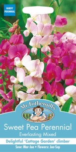 【種子】Mr.Fothergills Seeds Sweet Pea Perennial Everlasting Mixed スイートピー・エバーラスティング・ミックス ミスター・フォザー