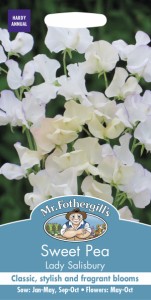 【種子】Mr.Fothergills Seeds Sweet Pea Lady Salisbury スイートピー レディ ソールズベリー ミスター・フォザーギルズシード