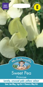 【種子】Mr.Fothergills Seeds Sweet Pea Primrose スイートピー プリムローズ ミスター・フォザーギルズシード