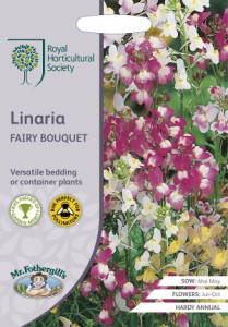 【種子】 Mr.Fothergills Seeds Royal Horticultural Society Linaria FAIRY BOUQUET RHS リナリア フェアリー・ブーケ ミスター・フォザ