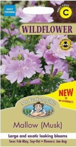 【種子】Mr.Fothergills Seeds WILDFLOWER Mallow (Musk) ワイルドフラワー マロウ (ムスク)  ミスター・フォザーギルズシード 