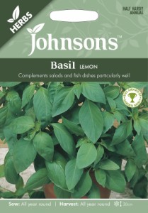 【種子】Johnsons Seeds HERBS Basil LEMON ハーブス バジル レモン ジョンソンズシード