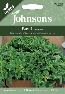 【輸入種子】 Johnsons Seeds Herbs Basil Minette ハーブ バジル・ミネッティ ジョンソンズシード