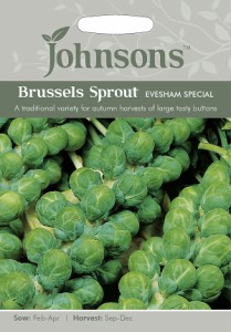 【種子】Johnsons Seeds Brussels Sprout Evesham Special ブラッセルズ・スプラウト（芽キャベツ）・イブシャム・スペシャル ジョンソン