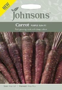 【種子】Johnsons Seeds Carrot PURPLE SUN F1 キャロット パープル・サン・F1 ジョンソンズシード