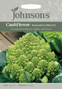 【種子】Johnsons Seeds Cauliflower Romanesco Precoce カリフラワー ロマネスコ・プレコーチェ ジョンソンズシード