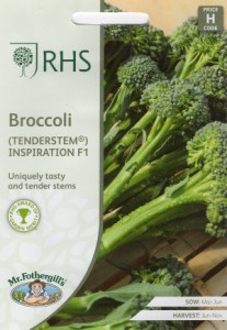 【種子】Mr.Fothergills Seeds Royal Horticultural Society Broccoli (TENDERSTEM) INSPIRATION F1 RHS ブロッコリー (テンダーステム) 