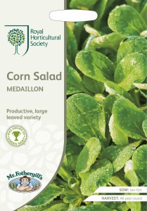 【種子】Mr.Fothergills Seeds Royal Horticultural Society Corn Salad MEDAILLON RHS コーンサラダ メダリヨン ミスター・フォザーギル