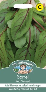 【種子】Mr.Fothergills Seeds Sorrel Red Veined ソレル レッド ヴェインド ミスター・フォザーギルズシード