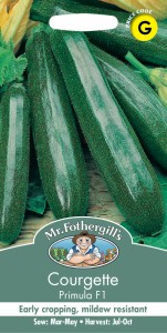 【種子】Mr.Fothergills Seeds Courgette Primula F1 クルジェット（スカッシュ）・プリムラ・F1 ミスター・フォザーギルズシード