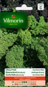 【種子】Vilmorin Vert Demi-Nain カーリーケール ヴィルモラン社