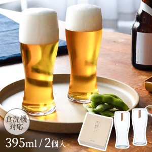 ペアグラス お酒を愉しむ本格グラスセット 薄づくり 麦酒グラスセット 395ml×2 G096-T284 ｜ ガラス 硝子 2個組 ビールグラス 泡持ち 食